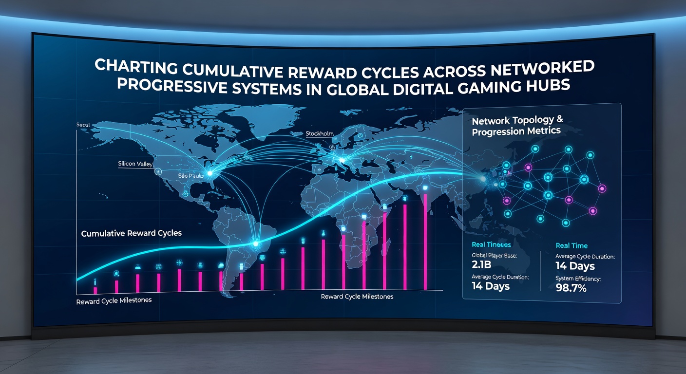 Data visualization of reward cycle charts from international progressive gaming networks in May 2026