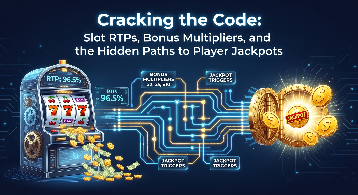 Vibrant slot machine reels spinning with jackpot symbols aligning, illustrating RTP calculations and bonus features in action
