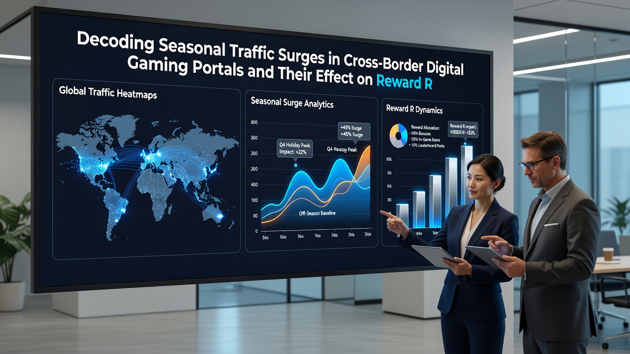 Chart showing traffic volume versus reward processing duration in international gaming platforms