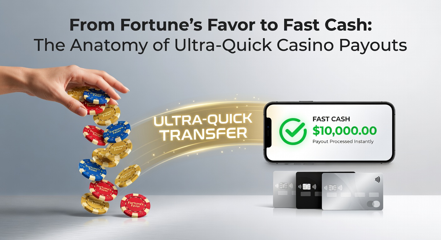 Digital graphic showing lightning-fast cash transfers from casino vaults to player wallets, with speed lines and secure locks emphasizing quick, safe payouts