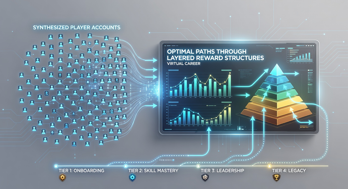 Detailed view of player progression paths through bonus tiers and reward layers