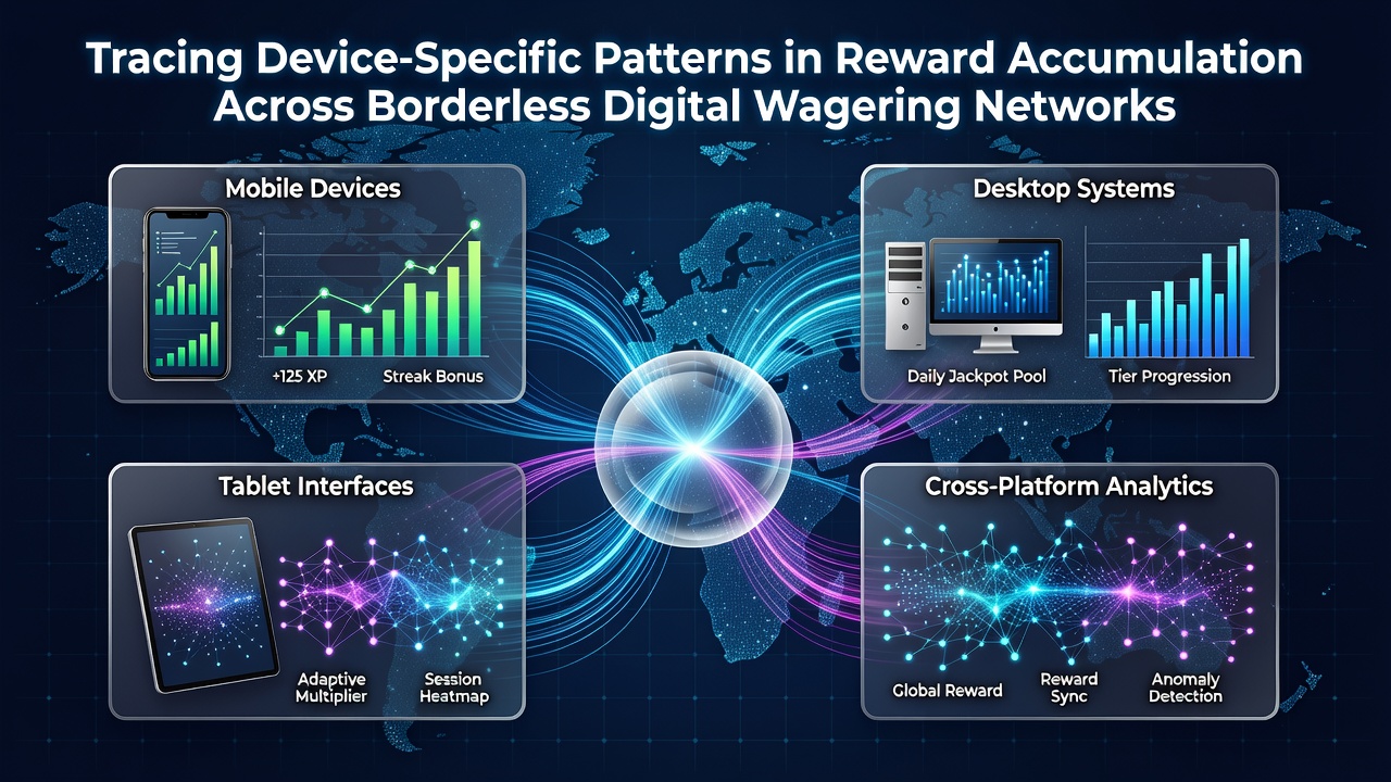 Data visualization of reward accumulation trends by device type