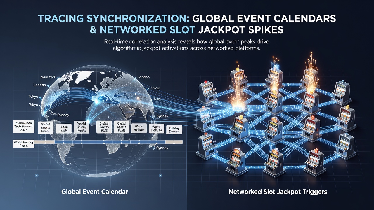 Networked slot jackpot trigger data synchronized with worldwide event timelines